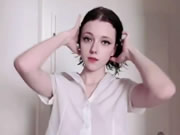 Super doce menina selfie corpo bonito