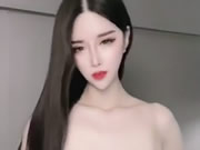 Puta asiática dança nua e masturbação