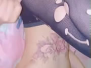Perfect asiático Tattoo garota Sexo and Orgasm